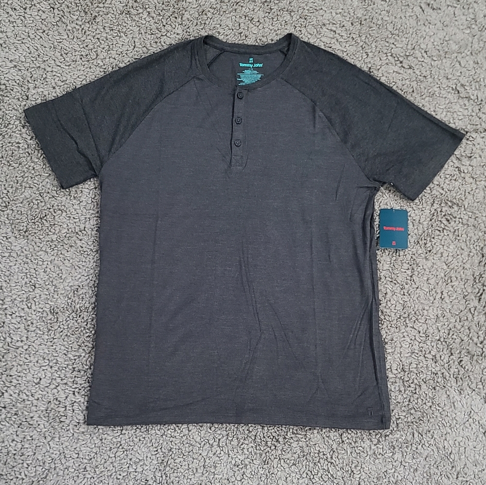 NWT Tommy John Lounge Short Sleeve Henley